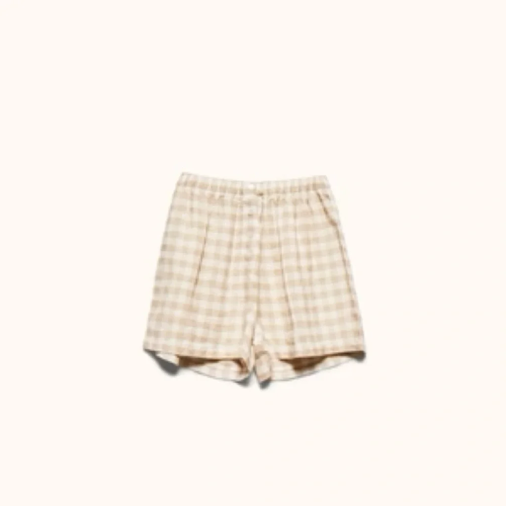 Morrow Soft Goods 100% Linen Esme Plaid Shirt and Shorts Set size Small - Picture 3 of 9